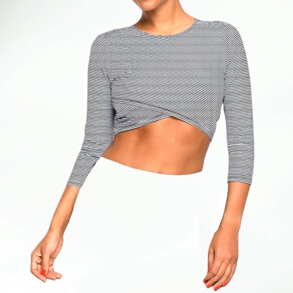 CALIA Black White Crop Top Small